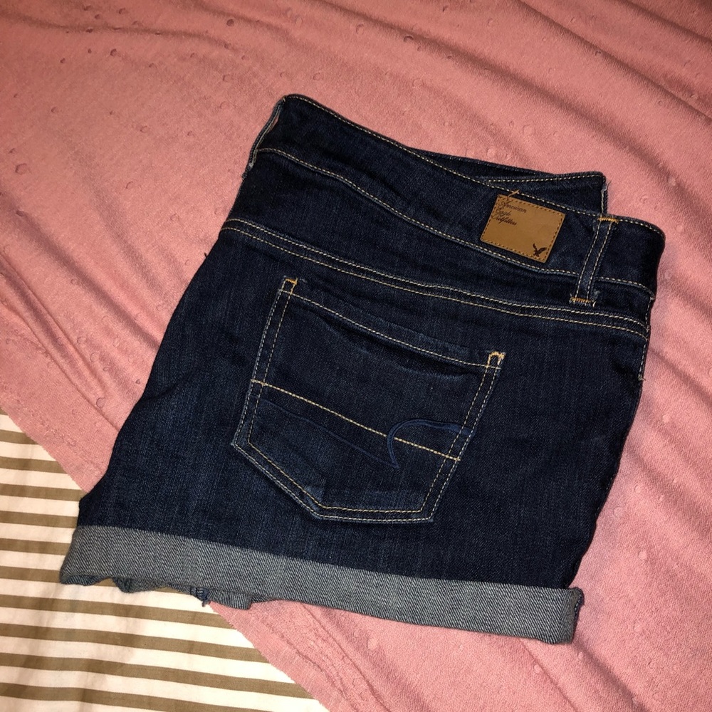 american eagle stretch shorts